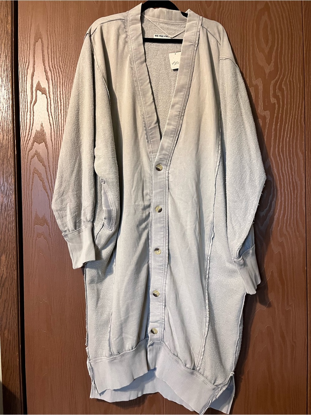 We the free dreamy blue cardi- Quiet grey - Picture 3 of 6